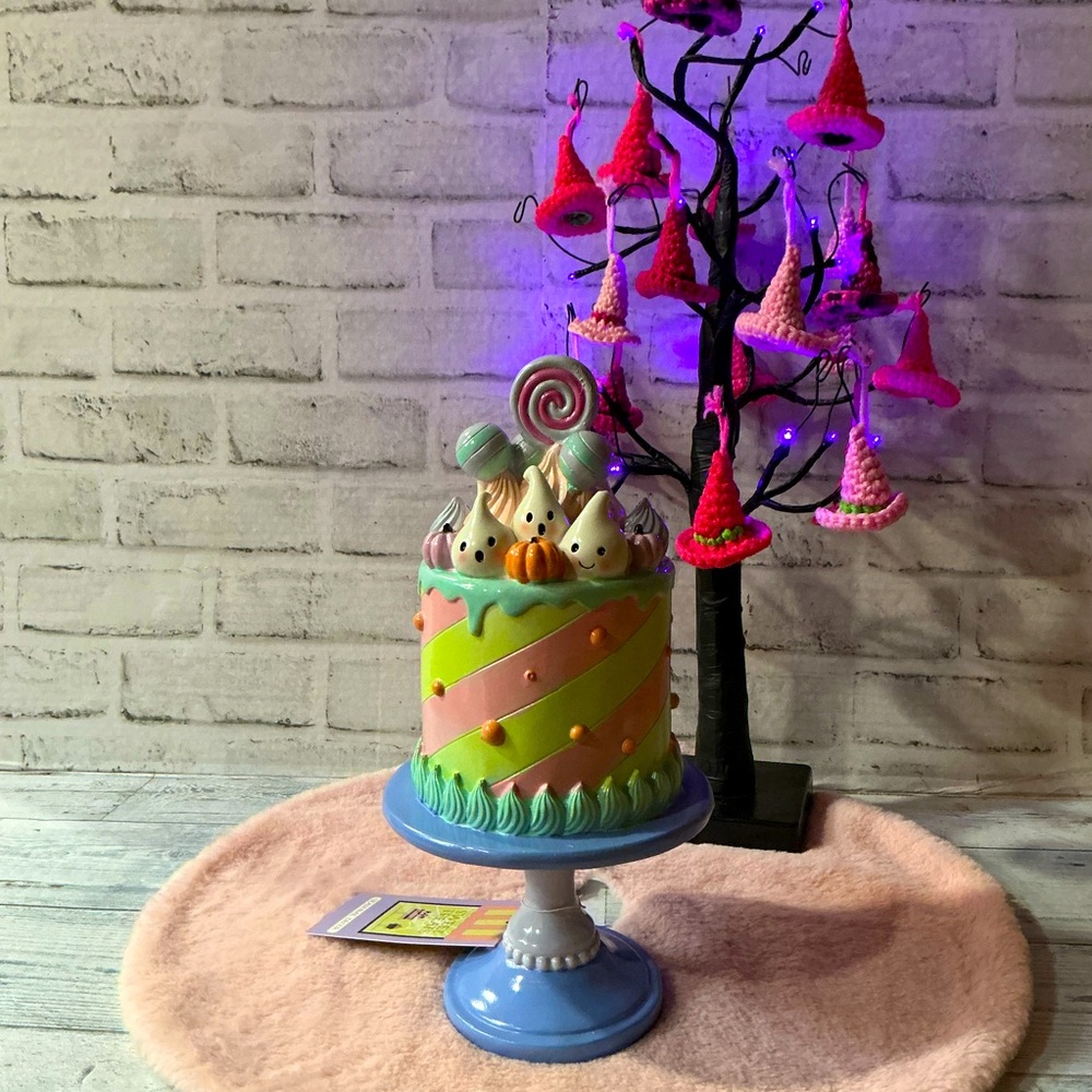 SWEET TREATS 15”H Ghost Cake With Stand